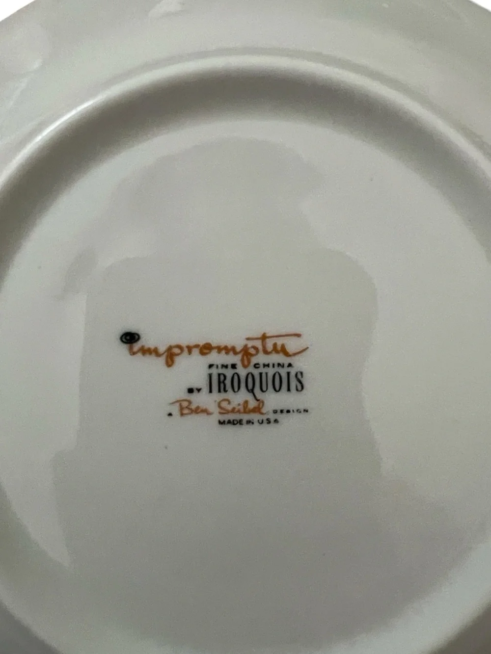 Vintage Iroquois Impromptu Ben Seibel Atomic Starburst Saucer MCM 6”